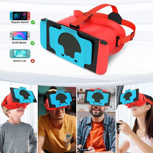 Compatible with Nintendo Switch VR headsets and OLED models, VR virtual reality glasses with adjustable HD lenses, comfortable headband, suitable for Nintendo Switch OLED VR 3D gaming glasses, suitable for boys.