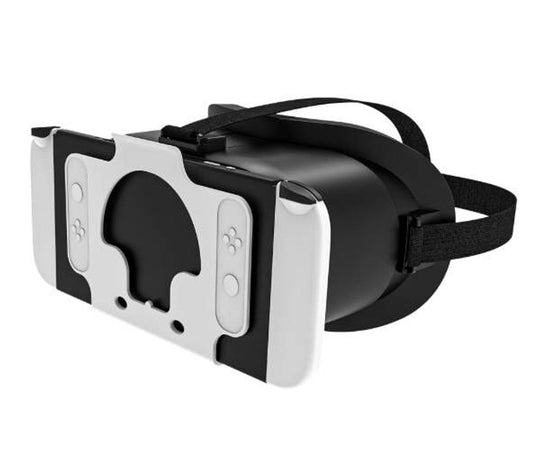 Suitable for Nintendo Switch VR headsets and OLED models, VR virtual reality headset with adjustable HD lenses, comfortable headband, suitable for 3D VR games on Nintendo Switch OLED, suitable for children/boys - black.