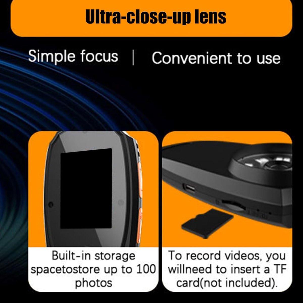 Microscope - Children's Microscope - Portable Digital Microscope for Children and Adults - 5.1 cm Color Screen - 500x Magnification - 8 Built-in LED Lights.