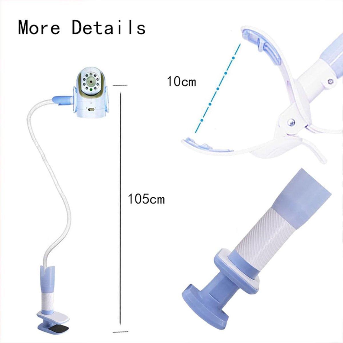 camera mount, camera mount, baby monitor mount with 3 straps, no drilling required, flexible and adjustable, universal baby monitor mount, compatible with most baby monitors (Wit)..