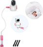 Babyfoon Camera Mount, Camera Holder, Baby Monitor Mount with 3 Straps, No Drilling Required, Flexible and Adjustable, Universal Baby Monitor Mount, Compatible with Most Baby Monitors (Pink).