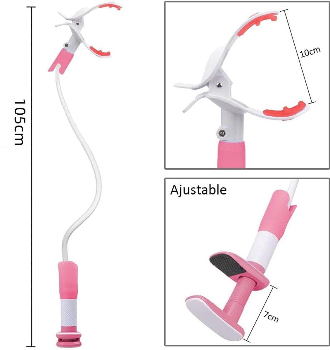 Babyfoon Camera Mount, Camera Holder, Baby Monitor Mount with 3 Straps, No Drilling Required, Flexible and Adjustable, Universal Baby Monitor Mount, Compatible with Most Baby Monitors (Pink).