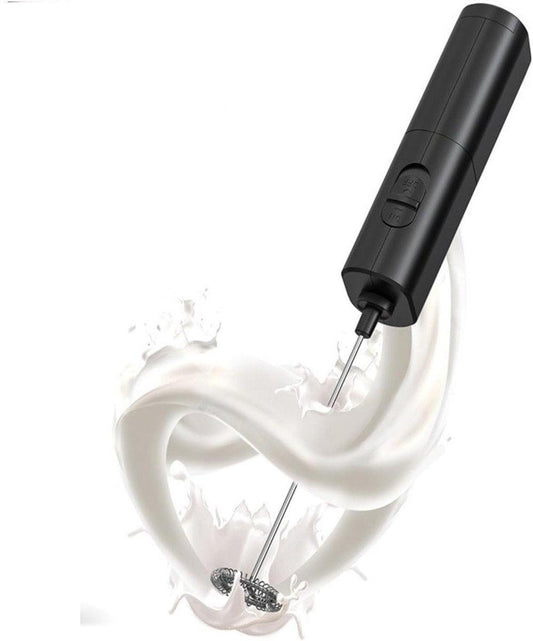 Milk Frother - Milk Frothers - Manual Milk Frother - Electric Milk Frother - Functional Electric Milk Frother - Portable Electric Milk Frother - With Whisk - For Coffee, Matcha, Latte and Cappuccino.