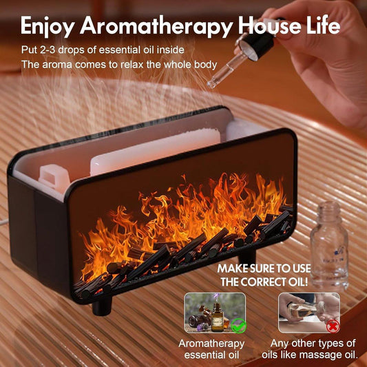 3-in-1 Ultrasonic Air Diffuser, Aromatherapy Humidifier, Auto Shut-Off, Cool Mist, Electric Humidifier for Bedroom with 7 Colored Lights, Gift for Home or Office.