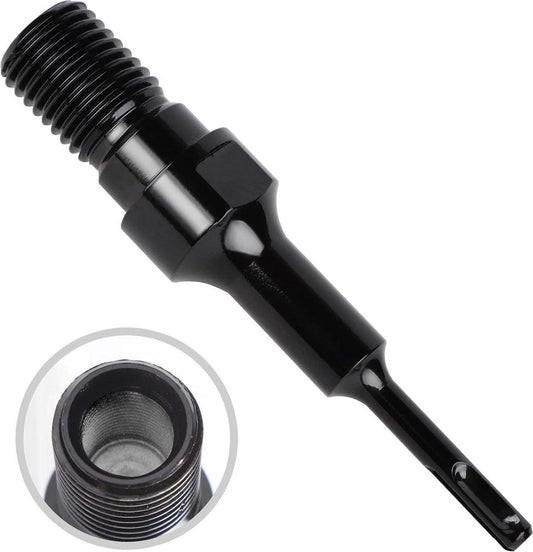 Chisel - Drill Bit Set - SDS Plus Adapter - Chisels - Drill - Steel - Black - Drill Connecting Rod - Baby Clothes Accessories for Electric Drills - 1 1/4 inch UNC to SDS Plus.