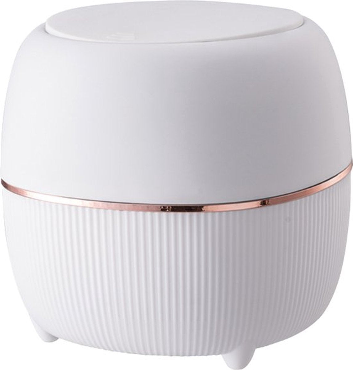 Klein Prullenbak - Designer Trash Can with Lid - Mini Prullenbak - Small trash can ideal for the countertop, desk, bathroom or table - Tabletop Trash Can - Wit