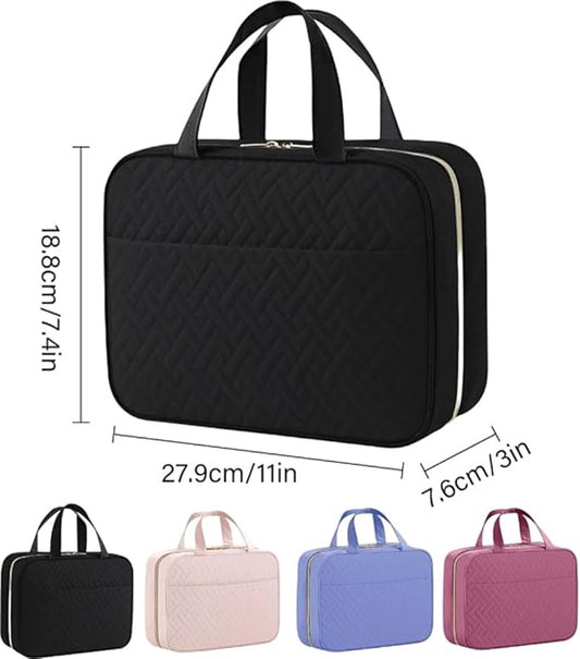 Men's Toiletry Bag - Women's Toiletry Bag - Hanging Toiletry Bag - Practical Travel Toiletry Bag - For Storing Essential Toiletries - Black