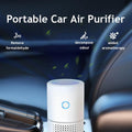 Air purifier - Mini portable air purifier - Car air filter - Ionizer - Works against dust mites and hay fever - Air filter - Wit.