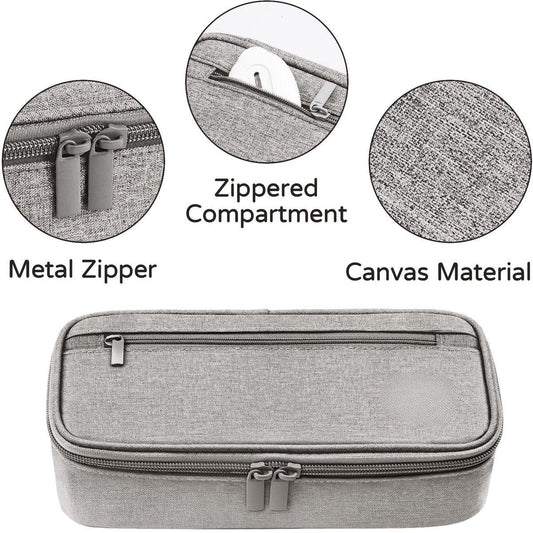 Large capacity pencil case, storage case, high-value, large capacity pencil case, stationery storage, makeup bag, office supplies, gray.