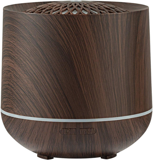 Humidifiers - Aromatherapy Humidifier - 300ml Diffuser - Air Humidifier - Room Humidifier - 7-Color LED - Light and Automatic Shut-Off - Essential Oil Diffuser for Home and Office (Dark).