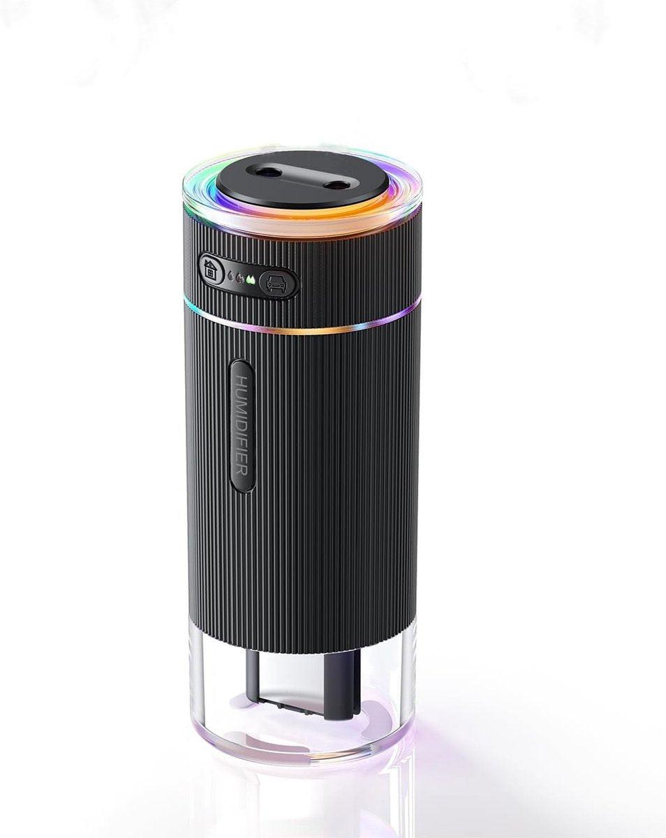 Humidifiers - Air humidifier - Bedroom humidifier - Mini desktop humidifier for travel, office, or children's room - Black.