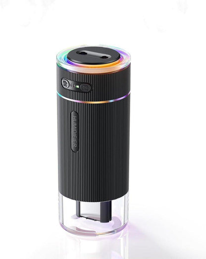 Humidifiers - Air humidifier - Bedroom humidifier - Mini desktop humidifier for travel, office, or children's room - Black.