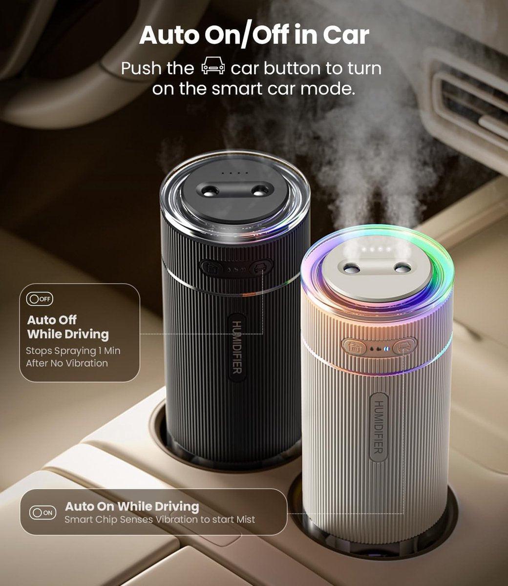Humidifiers - Air humidifier - Bedroom humidifier - Mini desktop humidifier for travel, office, or children's room - Black.