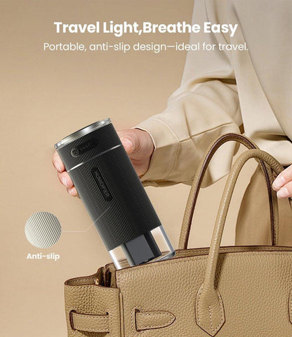 Humidifiers - Air humidifier - Bedroom humidifier - Mini desktop humidifier for travel, office, or children's room - Black.