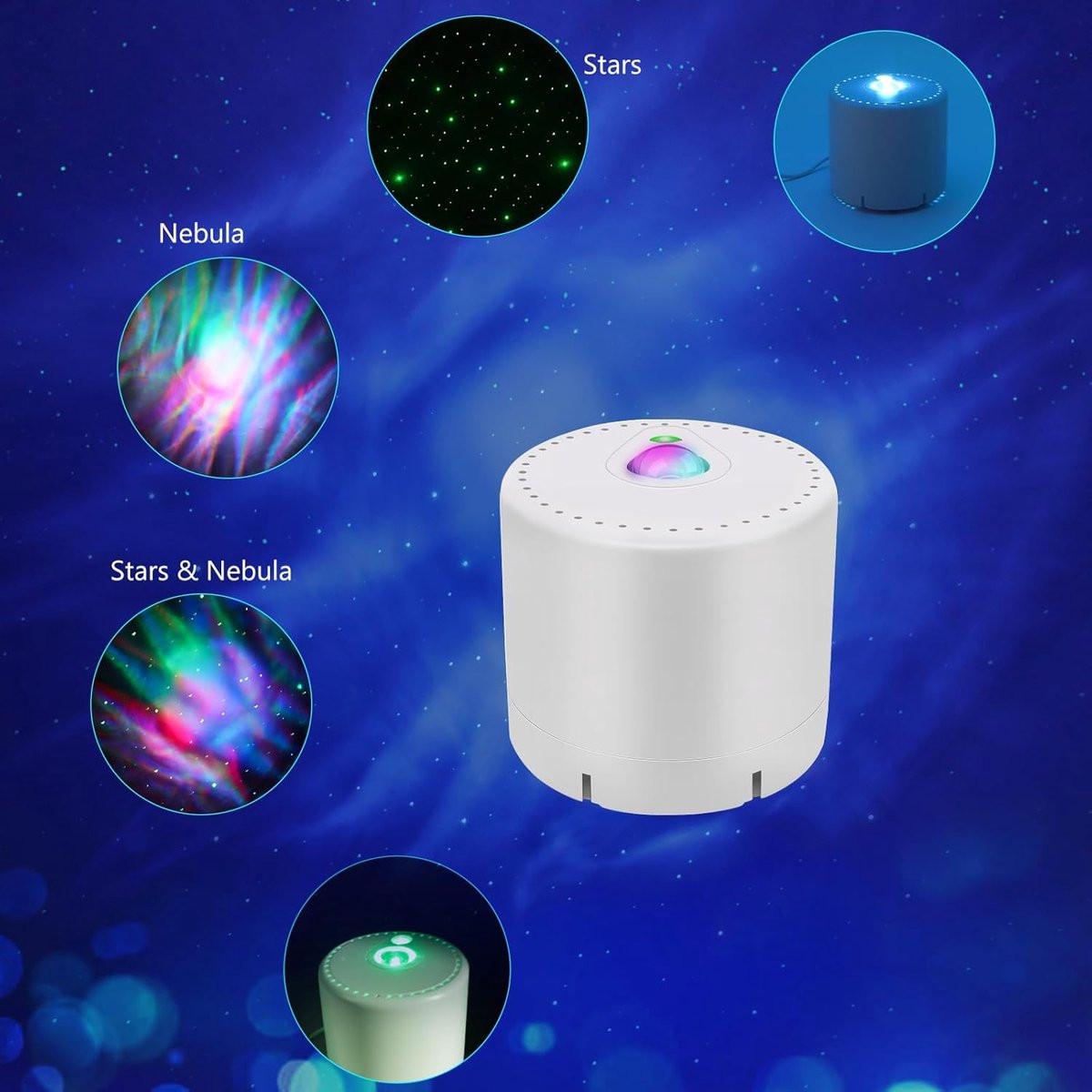 Projector - Starry Sky Projector - Starry Sky Lamp - Night Light Projector - With adjustable speed and brightness - With remote control - For decorating bedrooms, children's rooms, and adults' rooms.