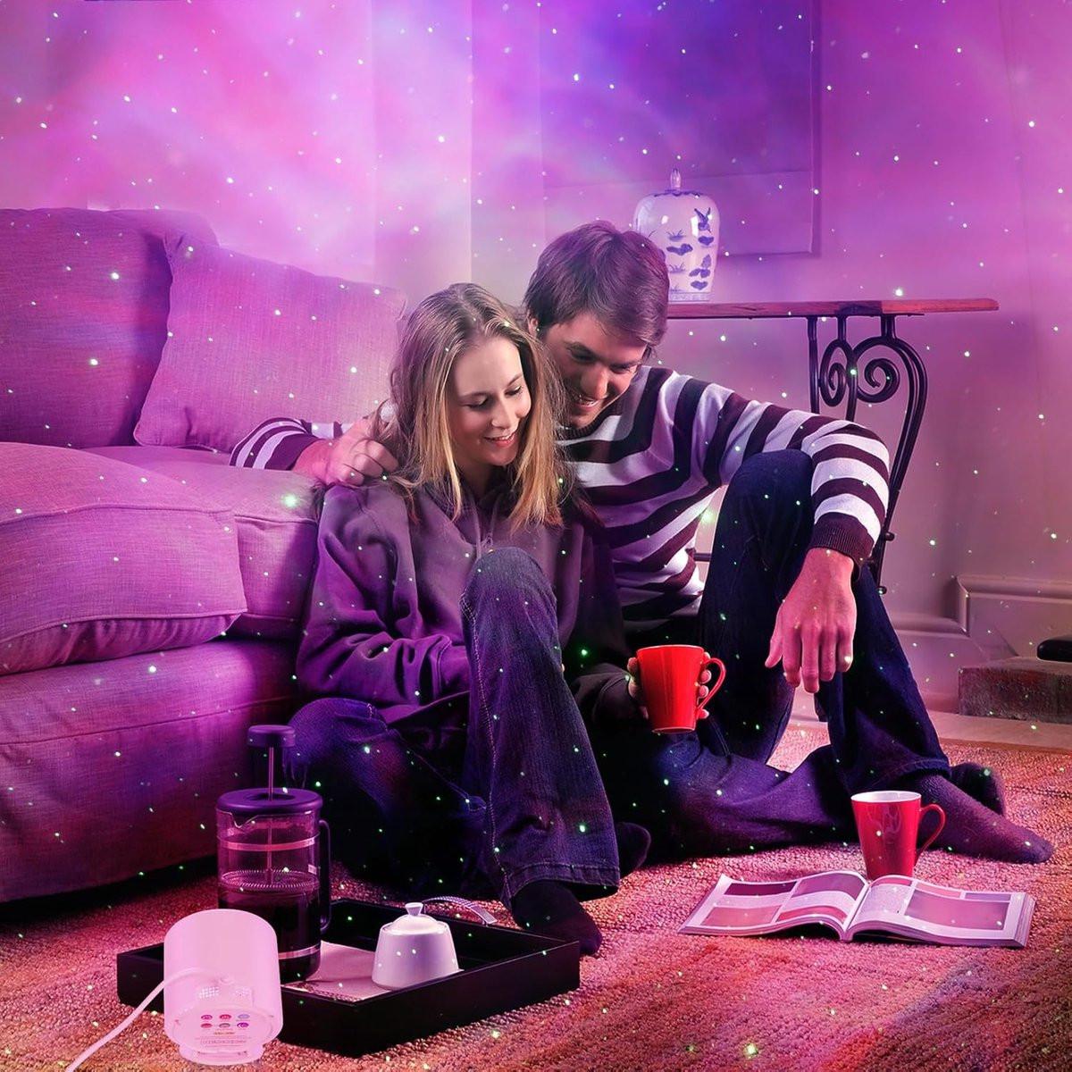 Projector - Starry Sky Projector - Starry Sky Lamp - Night Light Projector - With adjustable speed and brightness - With remote control - For decorating bedrooms, children's rooms, and adults' rooms.