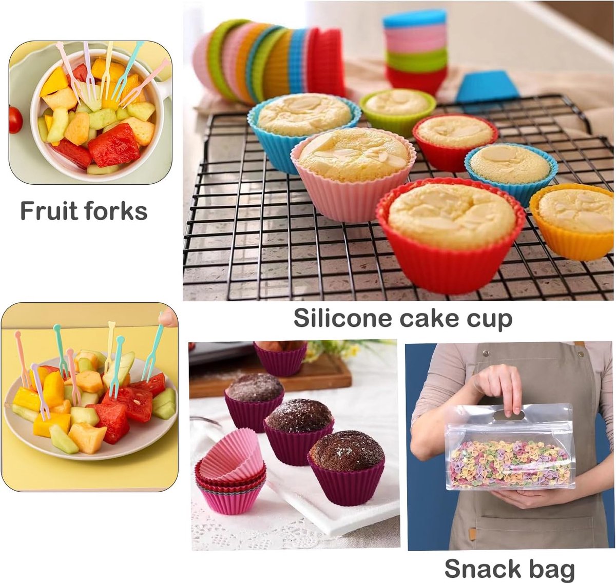 Lunch Box - Bento Box with Cutlery - 3-Layer 2000ml Lunch Box - Insulated Lunch Box for Adults and Children, Picnics, Work, School - Vegetables
