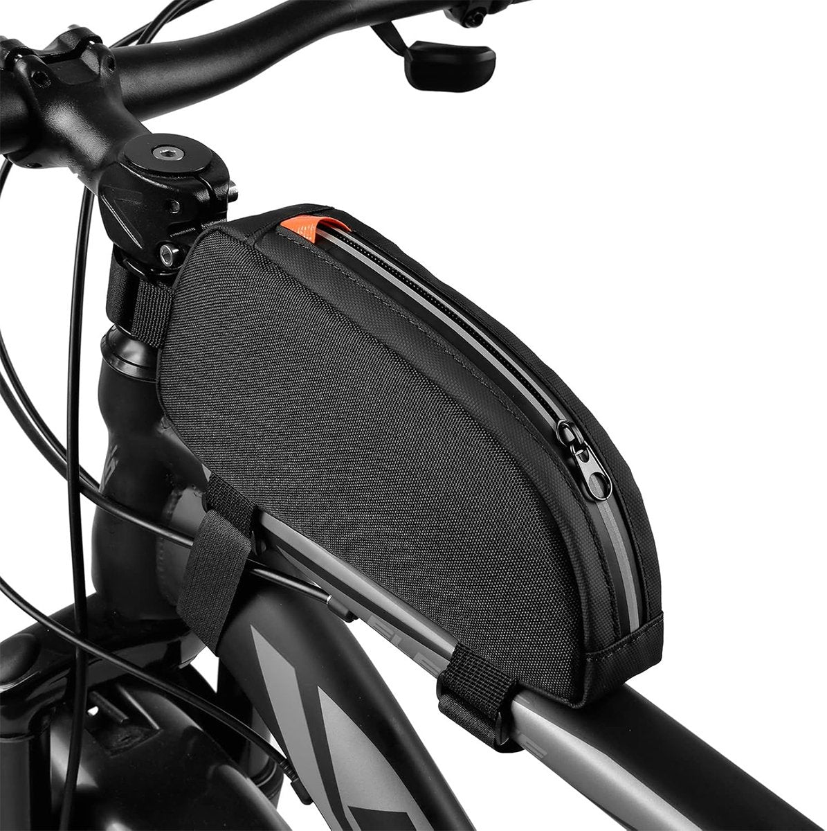Waterproof bicycle bag for front frame, bicycle bag for top tube, suitable for road bikes, mountain bikes, outdoor cycling, travel and hiking