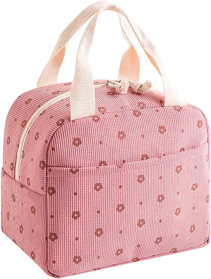 Women's Insulated Lunch Bag - Pink Insulated Bag for Work and School.