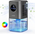 Dehumidifier - Intelligent Ultra - Silent Dehumidifier - Ultra-Quiet Portable Dehumidifier - For Drying Laundry - Dehumidifies Bedrooms, Bathrooms, Wardrobes, and Caravans - Black.