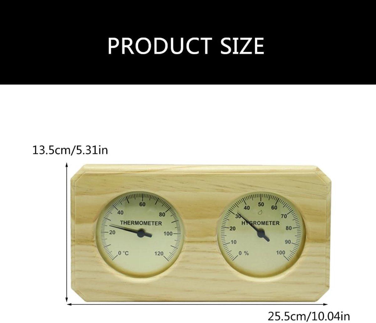 Indoor Thermometer - Indoor Thermometer - Thermometer - Weather Station - Hygrometer - Waterproof Wall-Mounted Thermometer and Hygrometer - Suitable for Indoor Bathroom, Sauna, Baby's Room.