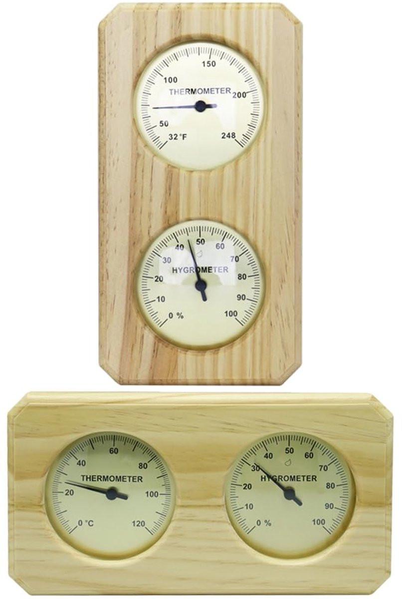 Indoor Thermometer - Indoor Thermometer - Thermometer - Weather Station - Hygrometer - Waterproof Wall-Mounted Thermometer and Hygrometer - Suitable for Indoor Bathroom, Sauna, Baby's Room.