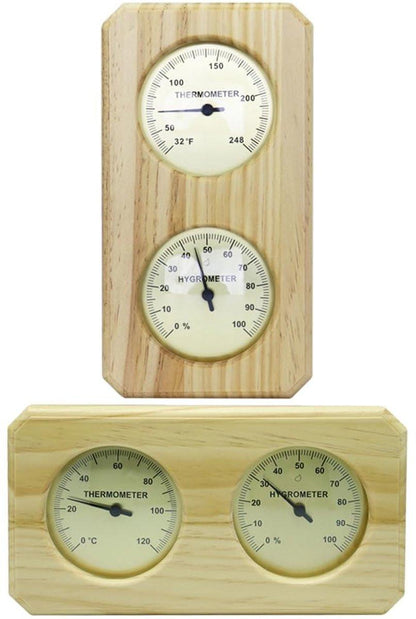 Indoor Thermometer - Indoor Thermometer - Thermometer - Weather Station - Hygrometer - Waterproof Wall-Mounted Thermometer and Hygrometer - Suitable for Indoor Bathroom, Sauna, Baby's Room.