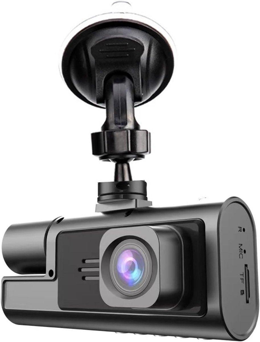 Dashcam - Dual lens 1080p - HD video recorder, wide viewing angle - Loop recording - For safety while driving, parking and traveling.
