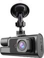 Dashcam - Dual lens 1080p - HD video recorder, wide viewing angle - Loop recording - For safety while driving, parking and traveling.
