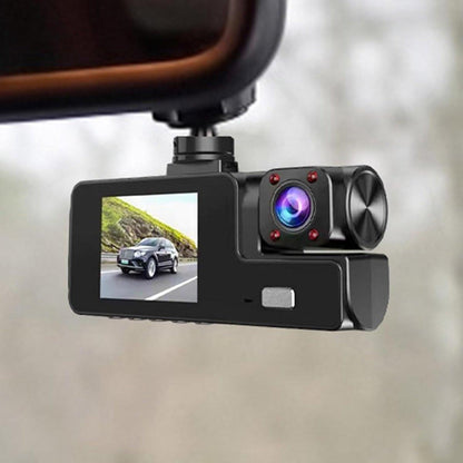 Dashcam - Dual lens 1080p - HD video recorder, wide viewing angle - Loop recording - For safety while driving, parking and traveling.