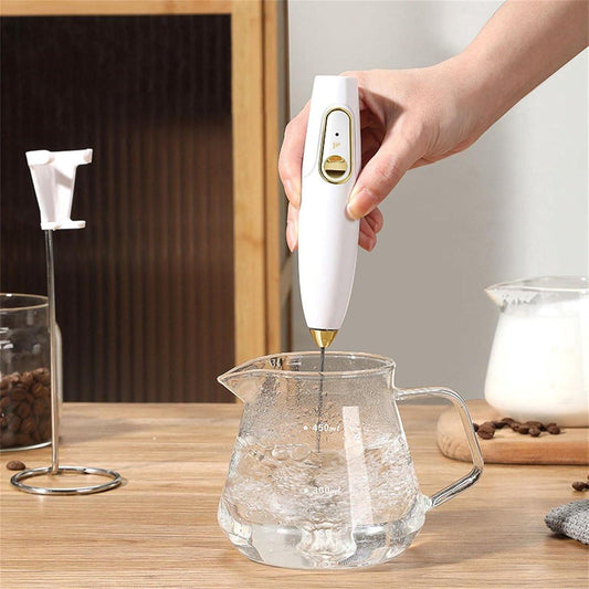 Milk Frother - Practical Kitchen Appliance - Milk Frother - Multifunctional Tool - Multifunctional Electric Mixer - Suitable for Outdoor and Indoor Use.