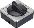Black Square Analog Kitchen Timer.