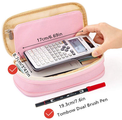Pencil Case - Pencil Case - Pencil Case - Pencil Case - Pencil Case for Children and Adults - School Pencil Case for Boys and Girls - Pencil Case - Pink.