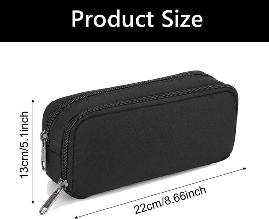 Pencil case - Pencil case - Pencil case - Pencil case for boys and girls - School pencil case - Large pencil case - Pencil cases for school - Black.