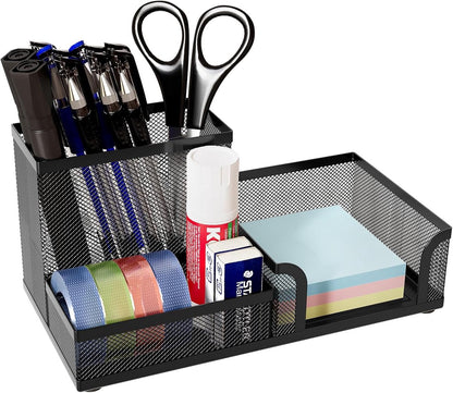 Pencil holder - Office accessories - Desk organizer - Pencil holder - Mesh - Metal - Desk - Desk organizer - Black