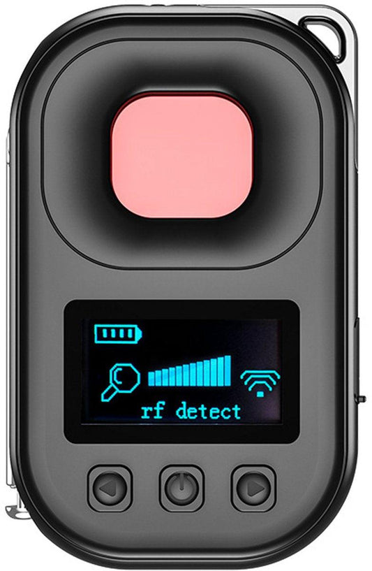 Camera detector - spy camera - hidden camera detector - listening device detector - insect and GPS tracker detector - 4 modes - rechargeable - camera detector for travel, car, office, bathroom.