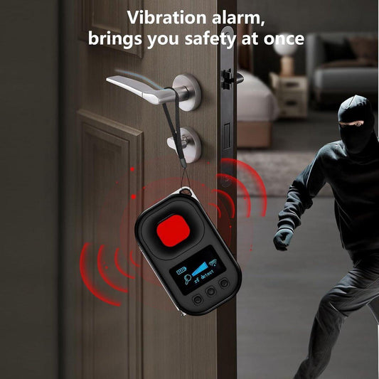 Camera detector - spy camera - hidden camera detector - listening device detector - insect and GPS tracker detector - 4 modes - rechargeable - camera detector for travel, car, office, bathroom.