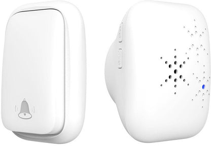 Wireless Doorbell - Doorbells - Wireless Doorbell - Standalone Doorbell - No Battery Required - Wireless Doorbell - 150m Range, Waterproof Button - With 38 Ringtones - 4 Volume Levels and LED - With.