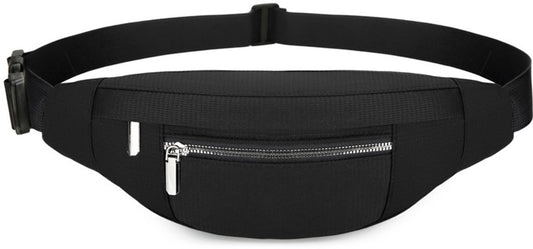 Fanny pack - Men's fanny pack - Women's fanny pack - Waterproof men's fanny pack - Unisex fanny pack - Travel and hiking fanny pack - with adjustable shoulder strap (black)