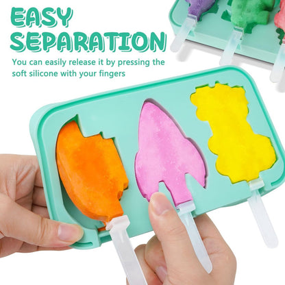 Silicone Ice Pop Mold - Set of 2 Ice Pop Molds - 12 Ice Pops - Ice Pop Molds for Kids and Adults - Ice Pop Mold Set - BPA Free