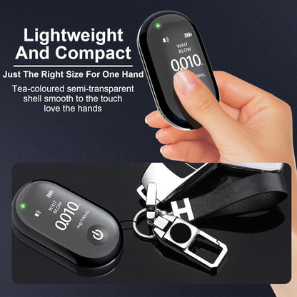 Breathalyzer - Rechargeable breathalyzer - Digital breathalyzer - Digital breathalyzer without mouthpiece - Breathalyzer with detector - Alarm with LED display - Breathalyzer for the Netherlands and Belgium