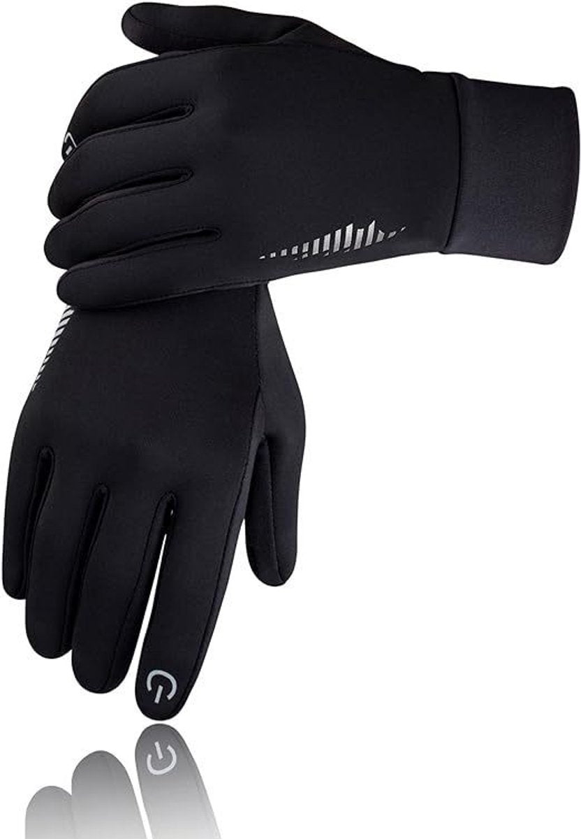 Gloves - Cycling gloves - Winter gloves - Waterproof gloves - Warm winter gloves - Windproof gloves - For driving - Biking - Skiing and working outdoors in cold weather - For men and women - Touchscreen compatible (M)