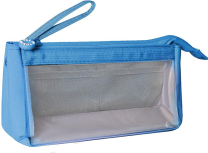 Pencil case - Pencil case - Storage bag - Pencil case - Boy's pencil case - Girl's pencil case - School cases - Portable school pencil case - 20x9x10cm - Blue.