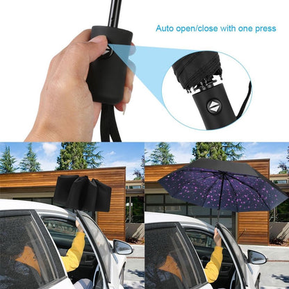 8-rib windproof travel umbrella, automatic folding travel umbrella, windproof umbrella with automatic opening and closing, portable umbrella for men and women