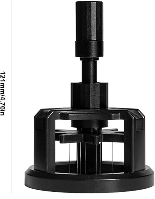 Manual coffee press - Magnetic coffee preparation tool - Coffee maker accessory - Non-slip prong mixer - Countertop - Workstation - Coffee preparation - Homemade coffee grounds cleaner - 58 mm coffee press.
