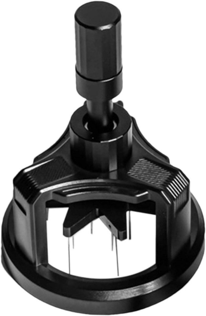 Coffee press - Manual press - Magnetic coffee dispenser - Coffee maker accessory - Non-slip needle stirrer - Countertop - Workstation - Preparation - Ground coffee smoother for home brewing - 51 mm.