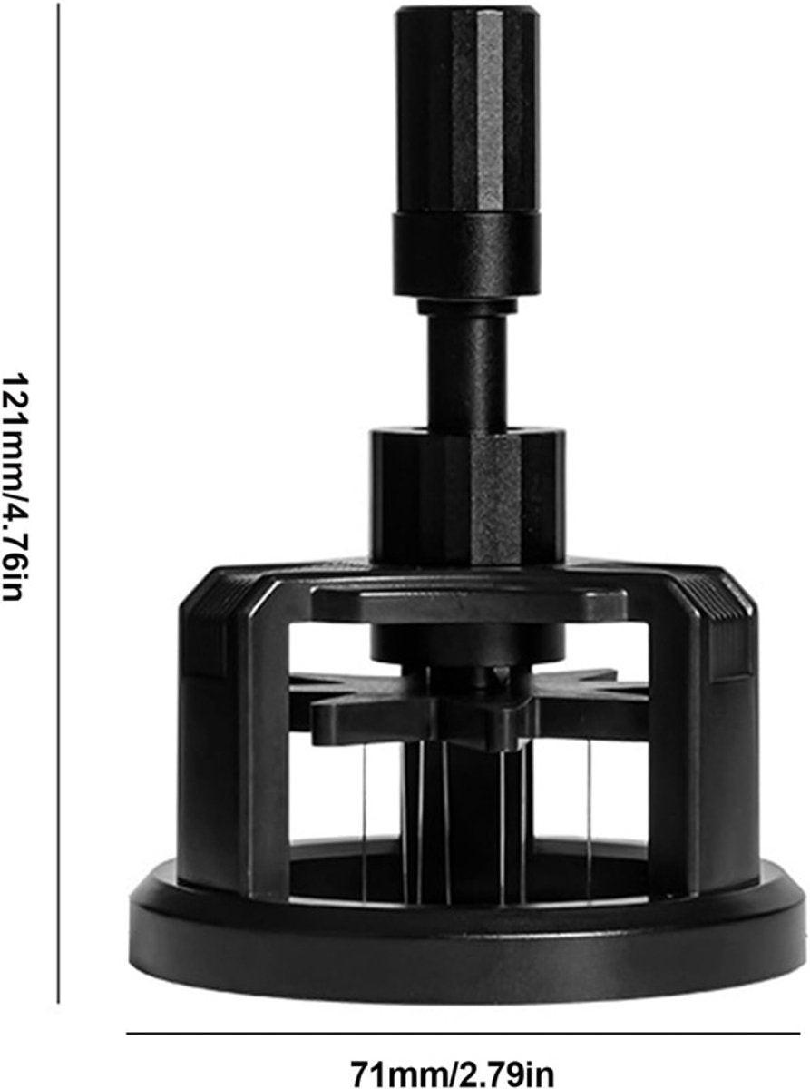 Coffee press - Manual press - Magnetic coffee dispenser - Coffee maker accessory - Non-slip needle stirrer - Countertop - Workstation - Preparation - Ground coffee smoother for home brewing - 51 mm.