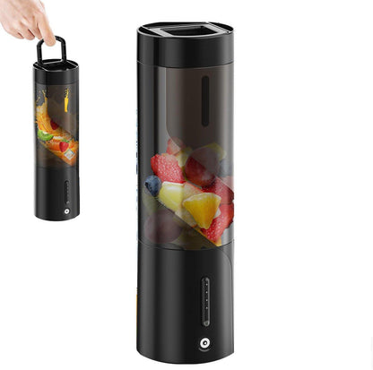 Portable Blender - Blender - Mini Blender - On-the-Go Blender - Mini Juicer - Smoothie Maker - 450 ml - For milkshakes and smoothies, 6-blade mini blender, mini blender, magnetic charger - Black.
