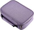 AMGOMH 72-slot pencil case, large capacity, student stationery, colored pencils, with inner pocket for small gadgets (purple).