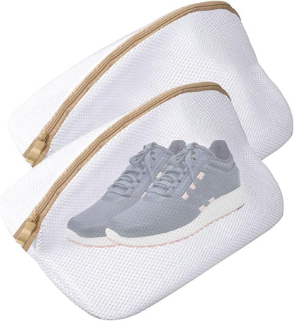 Laundry bag - Packing cubes - Laundry net - Women's shoe bag - Laundry bags with zipper - Compression zippered storage cubes - Reusable - 2 pieces - Shoe protector - Clothes